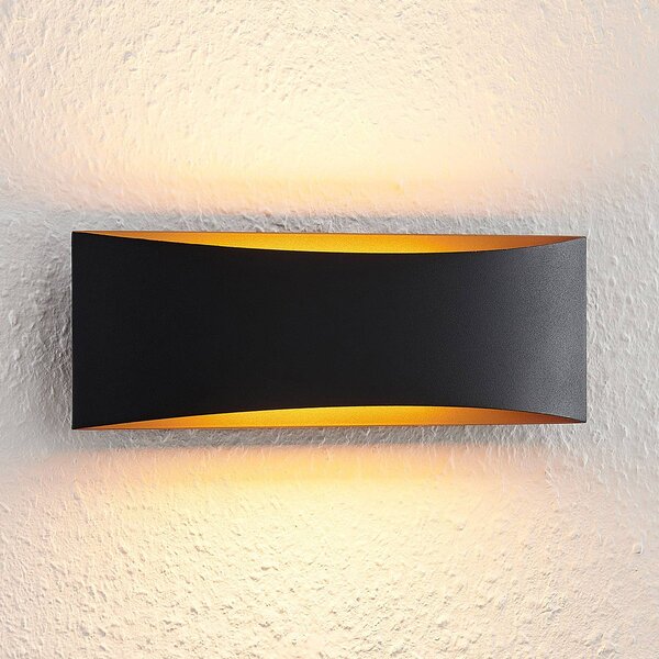Applique da parete a LED Jelle Arcchio, Nero, Soggiorno / Sala da pranzo, Alluminio, Moderno, Applique a LED