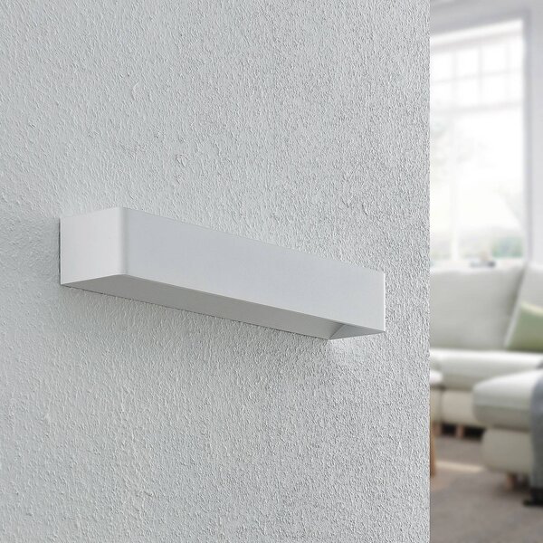 Applique da parete a LED Karam Arcchio, dimmerabile, Bianco / Opale, Soggiorno / Sala da pranzo, Alluminio, Moderno, Applique a LED