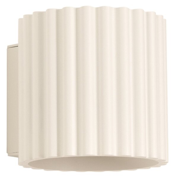 Applique da parete SOLLUX LIGHTING, RIBLA, dimmerabile, Beige, Soggiorno, Alluminio
