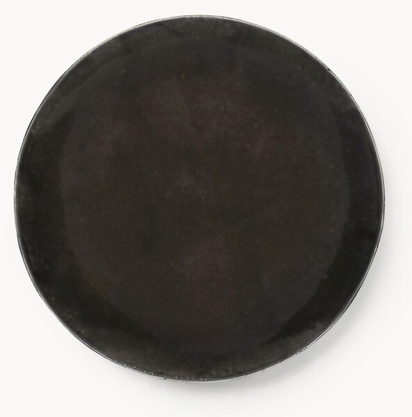Piatti piani fatti a mano Nordic Coal 4 pz