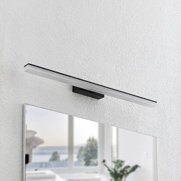 Applique da parete Lisana Lucande, Nero, Bagno, Metallo, Moderno, Applique