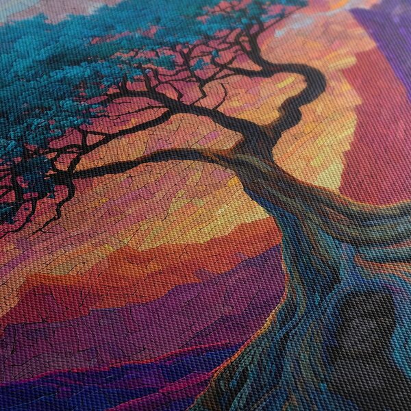 Quadro su tela – Albero della vita al tramonto