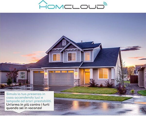 Homcloud EPS16A4 Ciabatta multipresa Smart 4 posti con cavo da 1,8m – 4 Prese Schuko + 2 USB WiFi