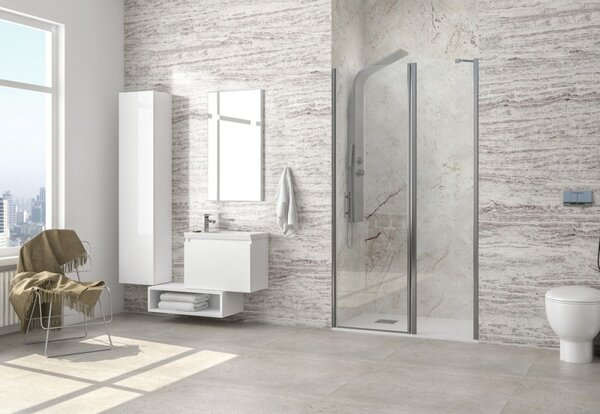 Kamalu nicchia doccia battente con lato fisso 80.5-85.5 cm | kpx4000c
