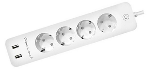Homcloud EPS16A4 Ciabatta multipresa Smart 4 posti con cavo da 1,8m – 4 Prese Schuko + 2 USB WiFi