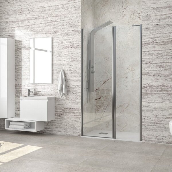 Kamalu nicchia doccia battente con lato fisso 80.5-85.5 cm | kpx4000c