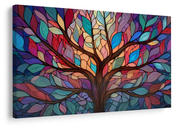 Quadro su tela – Albero della vita colorato