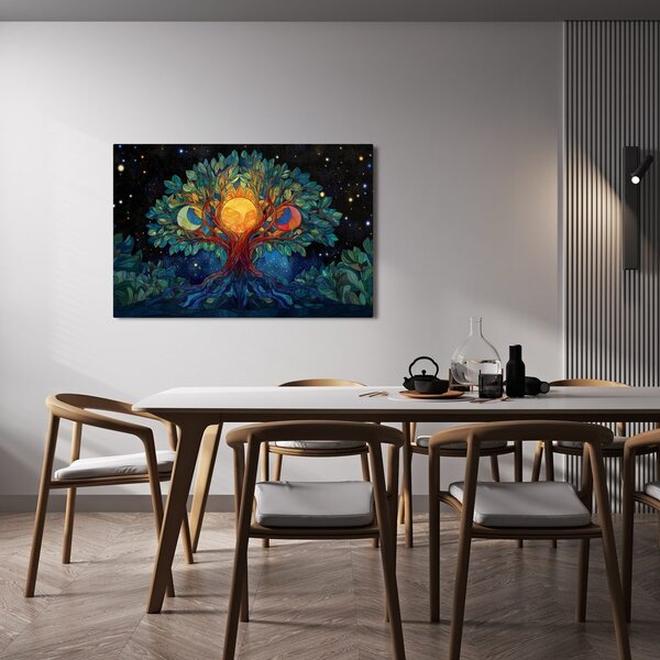 Quadro su tela – Albero della vita sotto le stelle