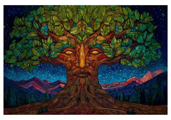Quadro su tela – Albero della vita mistico