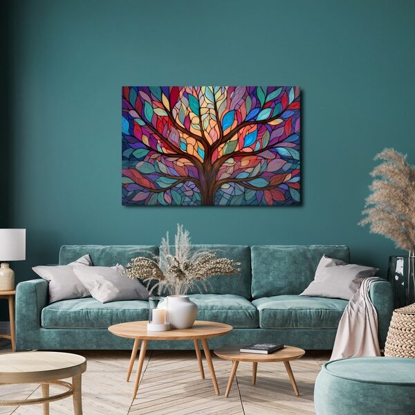 Quadro su tela – Albero della vita colorato