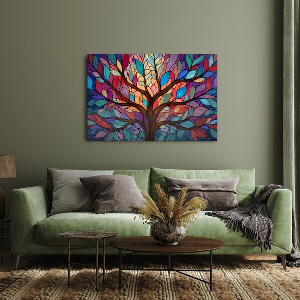 Quadro su tela – Albero della vita colorato