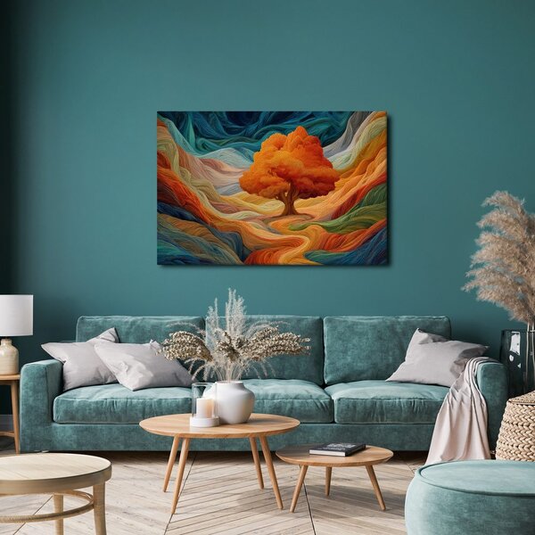 Quadro su tela – Albero della vita autunnale nel paesaggio