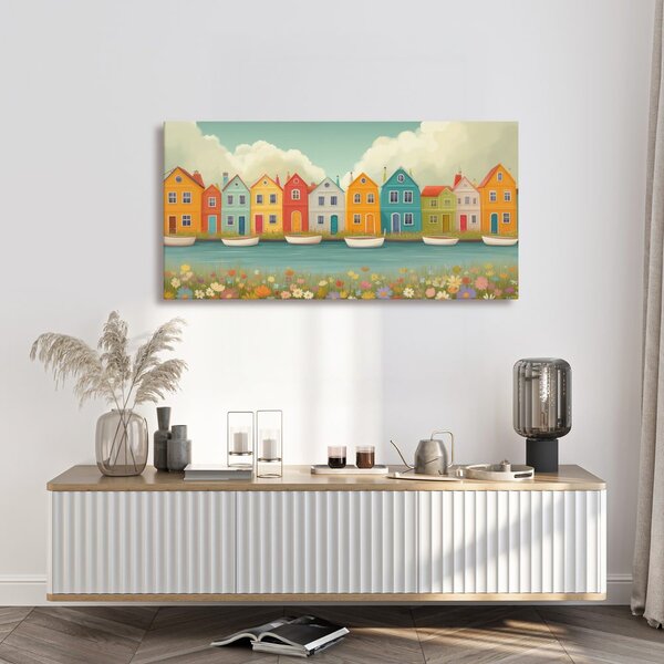 Quadro su tela – Allegra stradina pittoresca