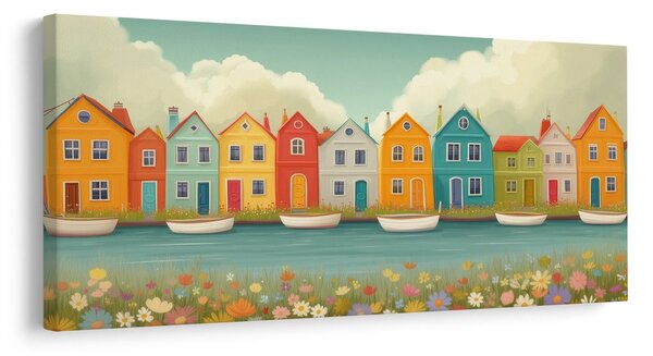 Quadro su tela – Allegra stradina pittoresca