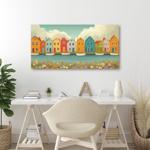 Quadro su tela – Allegra stradina pittoresca