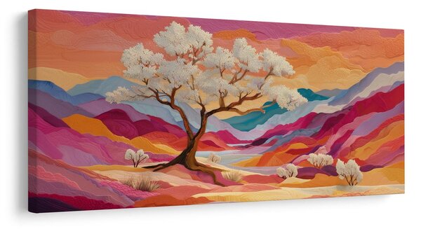 Quadro su tela – Albero della vita nella natura colorata