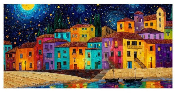 Quadro su tela – Cielo stellato splendente