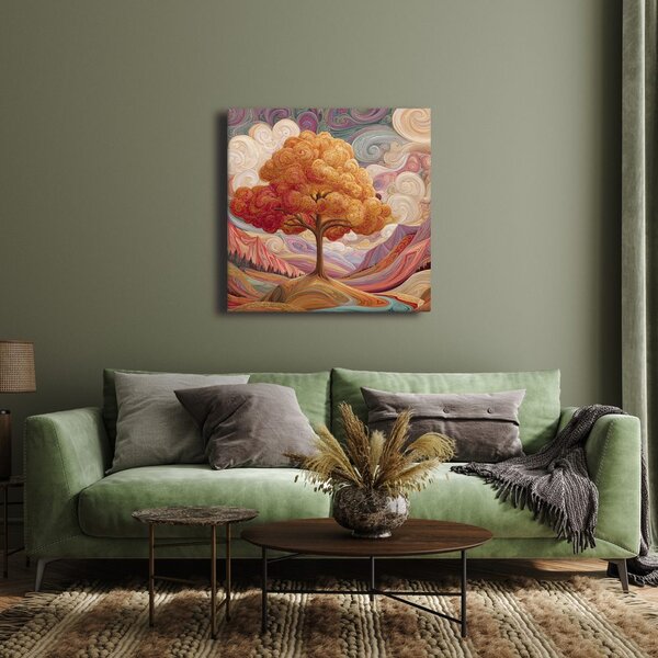 Quadro su tela – Albero della vita mistico nel paesaggio