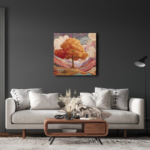 Quadro su tela – Albero della vita mistico nel paesaggio