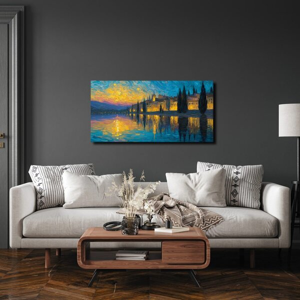 Quadro su tela – Luci serali della città