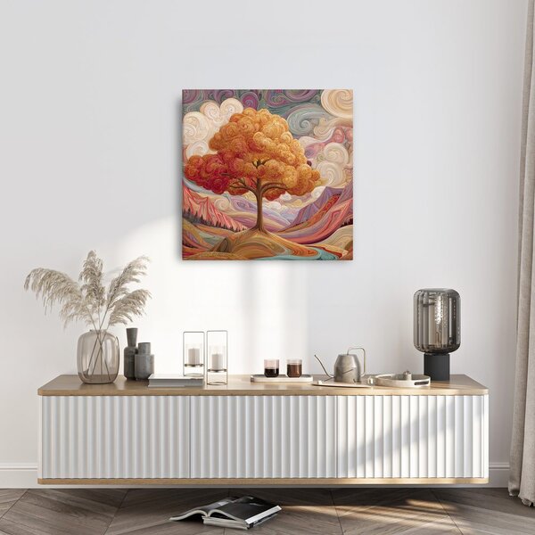 Quadro su tela – Albero della vita mistico nel paesaggio