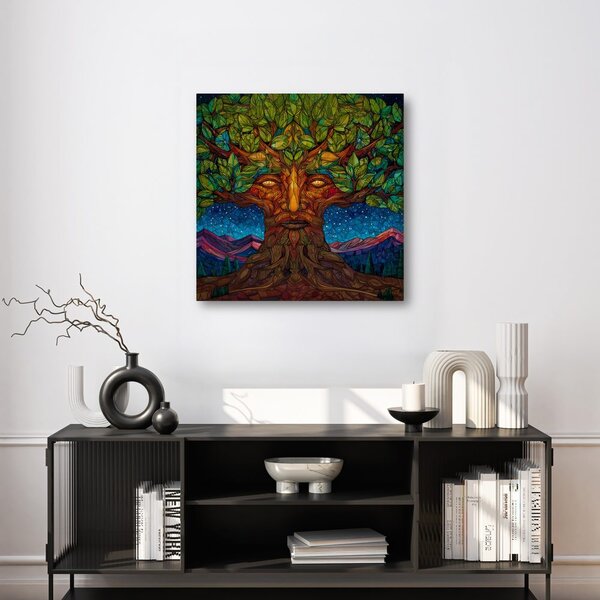 Quadro su tela – Albero della vita sotto le stelle