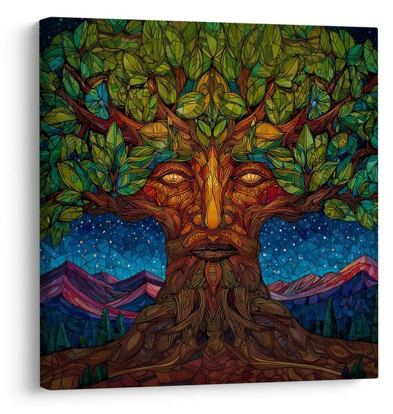 Quadro su tela – Albero della vita sotto le stelle