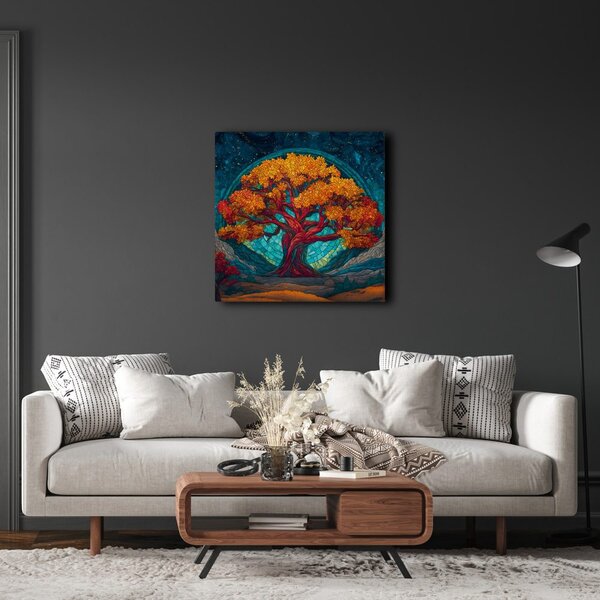 Quadro su tela – Albero della vita sotto le stelle