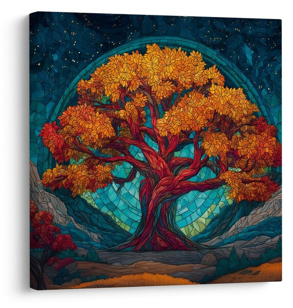 Quadro su tela – Albero della vita sotto le stelle