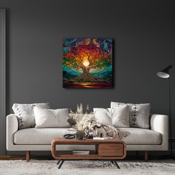 Quadro su tela – Albero della vita di notte