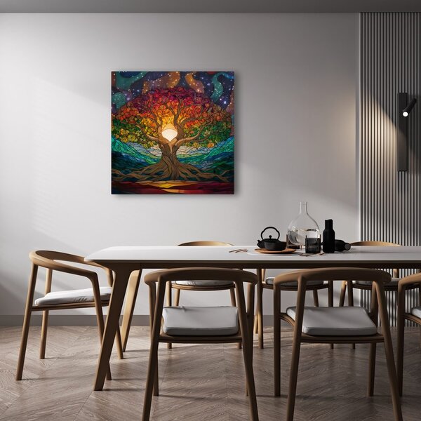 Quadro su tela – Albero della vita di notte