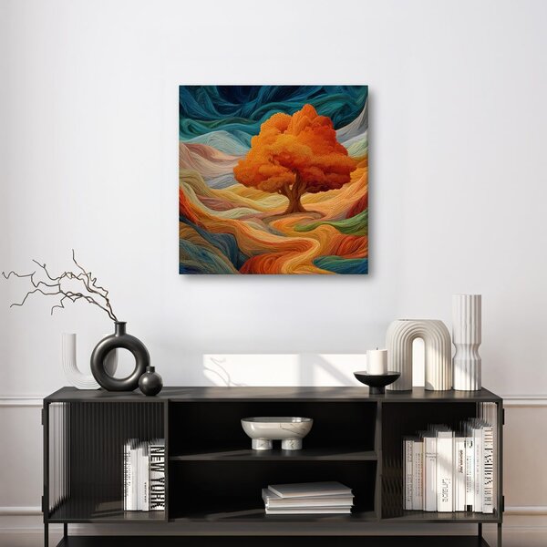 Quadro su tela – Albero della vita colorato nella natura