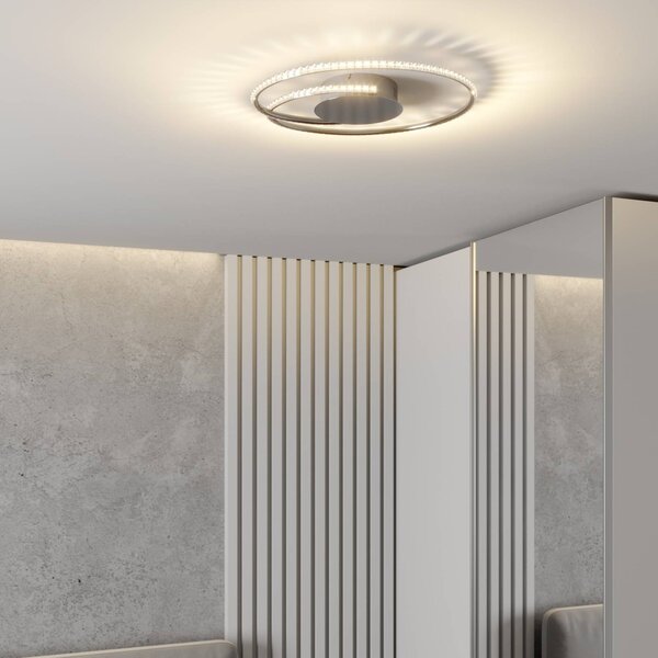 Plafoniera a LED Joline Lindby, Cromo / Argento, Soggiorno / Sala da pranzo, Metallo, Moderno, Plafoniera LED