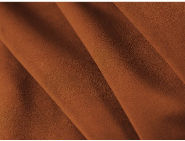 Divano color terracotta con rivestimento in velluto 140 cm Abby – Micadoni