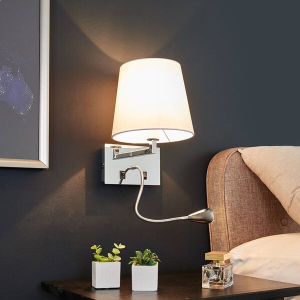 Lindby Applique Leonella con lampada a LED da lettura