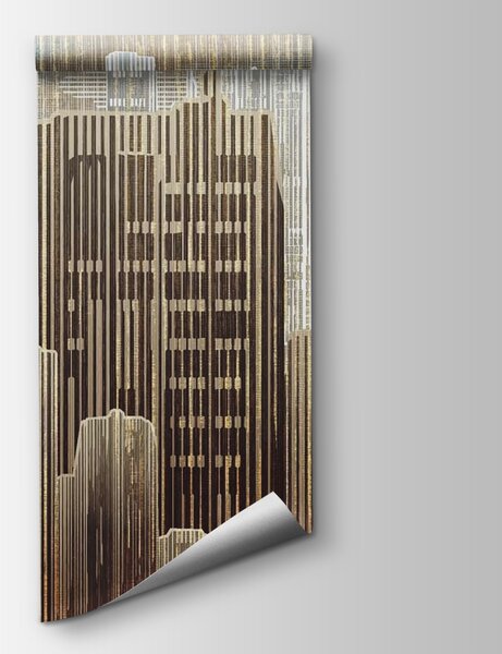 Carta da parati Lo skyline della città con molti edifici alti, Carta da parati 3d figure, Carta da parati popolare, u42742 - Tapeko.it