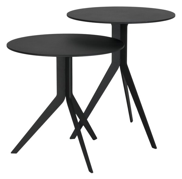 Tavolino rotondo in metallo ø 38 cm Daley – Spinder Design