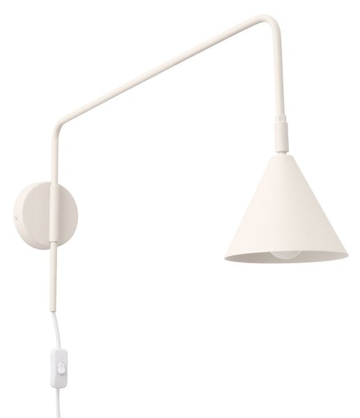 Lampada da parete color crema con alimentazione a corrente ø 14 cm Zylo – Sollux
