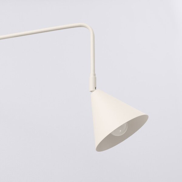 Lampada da parete color crema con alimentazione a corrente ø 14 cm Zylo – Sollux