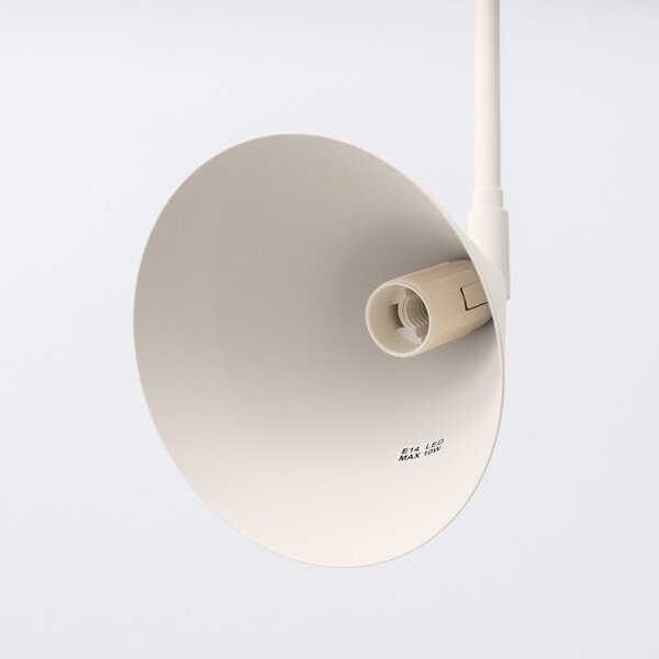 Lampada da parete color crema con alimentazione a corrente ø 14 cm Zylo – Sollux