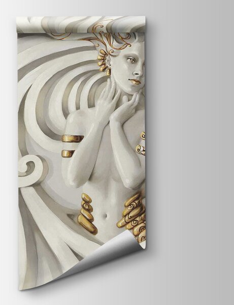 Carta da parati Eleganza vorticosa in un abbraccio mitico, Carta da parati 3d, Carta da parati popolare, u44157 - Tapeko.it