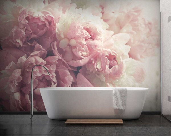Carta da parati Peonie delicate, Carta da parati Floreale, u44746 : Uwalls.it