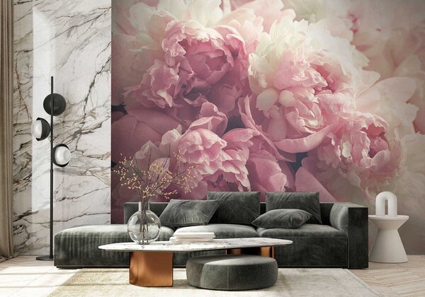 Carta da parati Peonie delicate, Carta da parati Floreale, u44746 : Uwalls.it