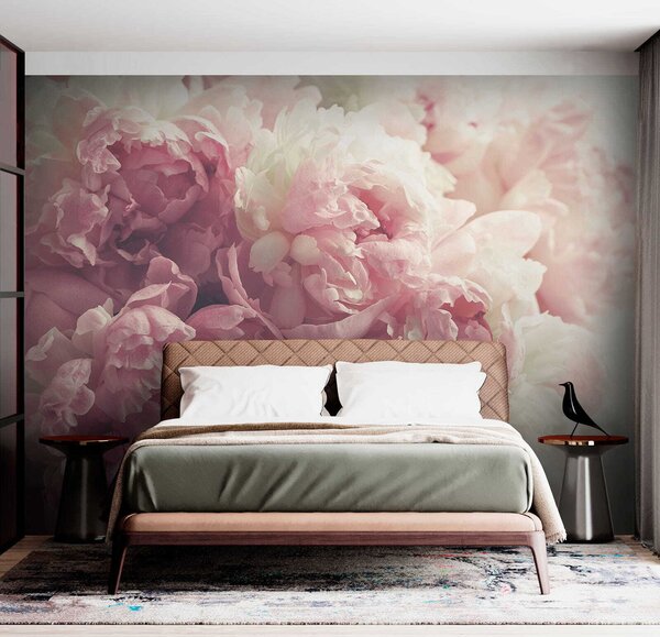 Carta da parati Peonie delicate, Carta da parati Floreale, u44746 : Uwalls.it