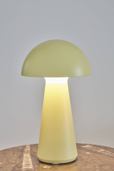 Sirius Lampada LED da tavolo ricaricabile Sam, gialla, in plastica, H 28 cm, IP54 dimmerabile, Giallo / Arancione, Plastica, Scandinavo