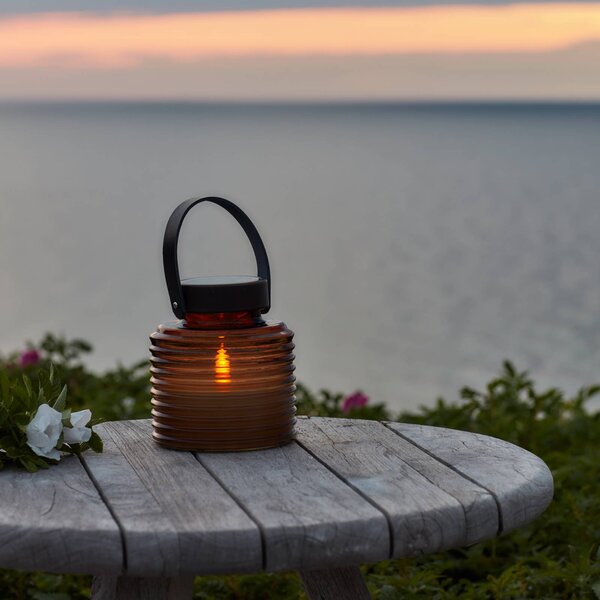 Sirius Lampada solare Aston Jar, Crema / Ambra, Vetro, Lampada solare