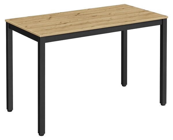 Tavolo 120x60 TESSA artisan con gambe in metallo nero, moderno, per la cucina