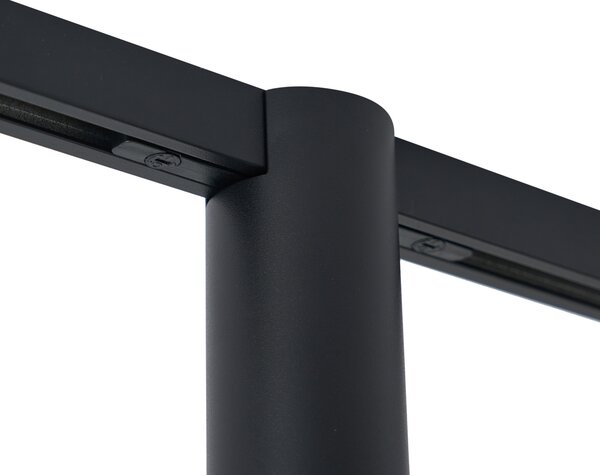 Faretto moderno nero per sistema a binario monofase GU10 35mm - Slimline Nubee Honey