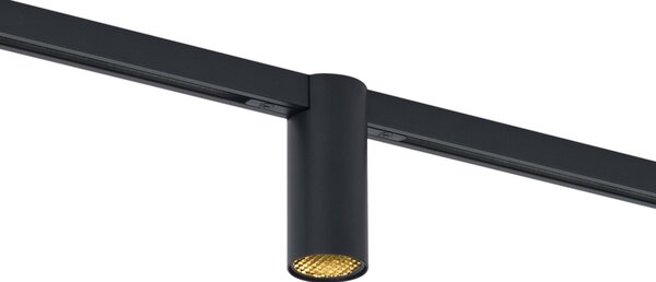 Faretto moderno nero per sistema a binario monofase GU10 35mm - Slimline Nubee Honey