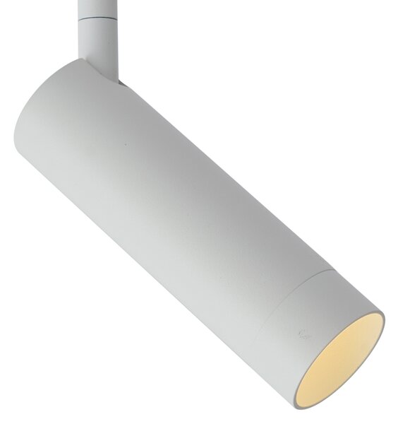 Faretto moderno bianco per sistema a binario monofase GU10 35mm - Slimline Uzzy